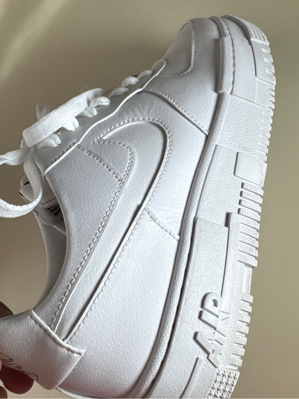 Nike Air Force 1 Pixel White Women’s 8 Platform Sneakers CK6649-100 - Picture 4 of 11